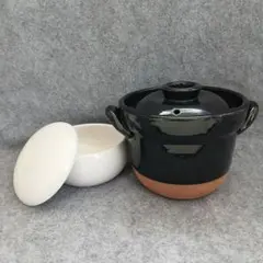 無印良品 ご飯鍋 3合炊き＋おひつ約1.5合 萬古焼のサムネイル