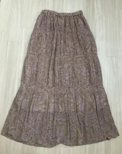 Vis/ダーマスク柄/ロングスカート
