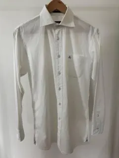 バーバリーブラックレーベル　白長袖シャツ　38
