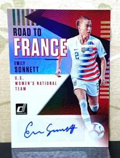 topps エミリーソネット サイン panini auto カード 女子 直筆