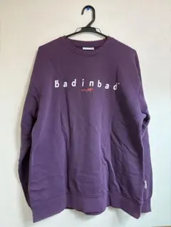 bad in bad スウェット　パープル