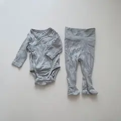 H&M オーガニックコットン ロンパース 足つきパンツ　2点セット