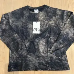 ZARA 箔プリントロンT