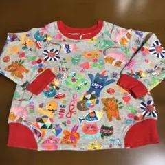 oilily カラフル動物デザイン 裏起毛トレーナー116cm