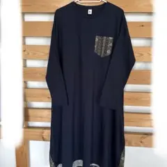 異素材ワンピース