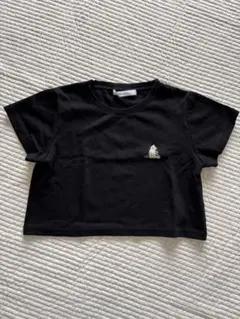 リランドチュール cat刺繍Tシャツ 半袖 ブラック 刺繍入りのサムネイル