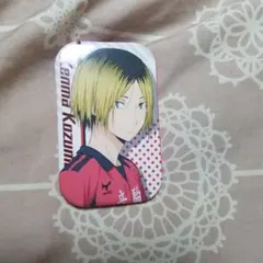 ハイキュー　弧爪研磨　缶バッジ　スクエア　まるかく