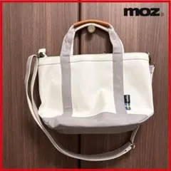 (未使用品　美品)バッグ moz ワックス　ショルダー　トートバッグ　ホワイトのサムネイル