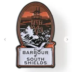 新品未開封★Barbour バブアー ピン バッジ ピンズ サウスシールズ 灯台