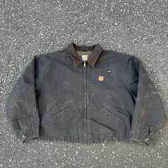 デトロイトジャケット Carhartt ビッグサイズ 90s ブラック 希少