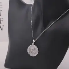 a94新品☆シルバーマリアペンダントネックレスメンズレディース201