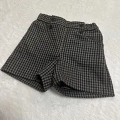 新品タグ付ボンポワン⭐︎チェック柄ハーフパンツ　8A☆