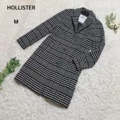 ホリスター　ロングコート ウール混　クラシカル　チェスター　オフィス　チェック