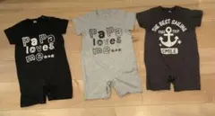 半袖ロンパース　３枚セット　90cm