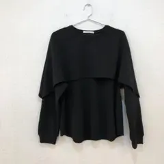 ビューティーアンドユース ケープフリル レイヤーカットソー