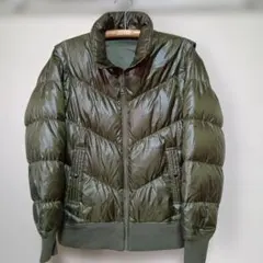 ユニクロ　プレミアム ダウンジャケット/ベスト XL　オリーブグリーン