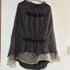 pas de calais フレアスカート 38 グレー系のサムネイル