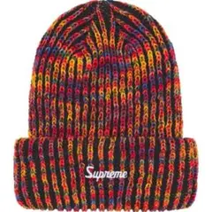Supreme Rainbow Loose Gauge Beanie Black