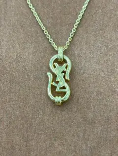 【北M6155】YSL イヴサンローラン ロゴ ネックレスのサムネイル