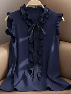ノースリーブトップス SHEIN Sサイズ ネイビー