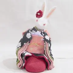 オルゴールドール【うさぎ】京都友禅ちりめん 着物