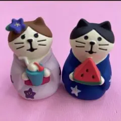 コンコンブル　七夕　浴衣猫すいか　浴衣猫ソーダ