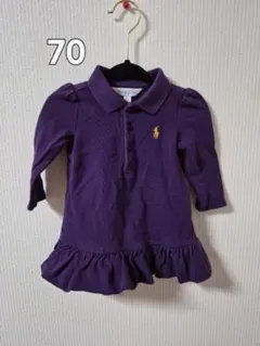 Ralph Lauren 紫 ワンピース 70