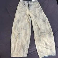 ワイドウォッシュデニム