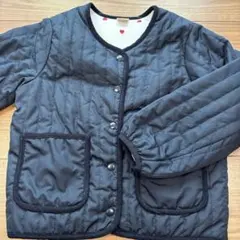 petit main ネイビー キルティングジャケット