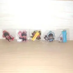 モンチッチ2連アクリルめじるしチャーム全5種類コンプリートセット売り