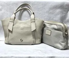 美品 GRES PARIS ポーチバッグ付 2way ショルダー ハンドバッグ