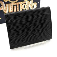 ルイヴィトン エピ アンヴェロップ カルトドゥヴィジット カードケース 黒