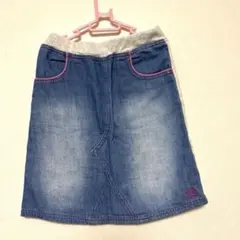 BABYDOLL ベビードール デニム風 スウェットスカート 140