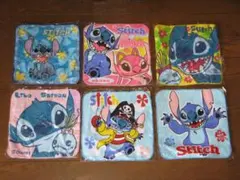 ディズニー Stitchスティッチのプチタオル６枚セット
