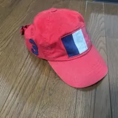 希少 90s POLO RALPH LAUREN フラッグキャップ 赤