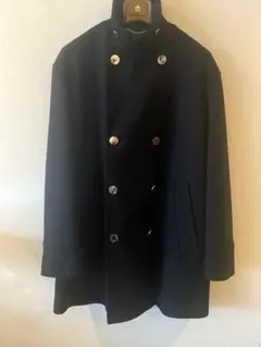 英国製　メンズ38 MACKINTOSH ウールピーコート シルバー釦　ハンビーのサムネイル