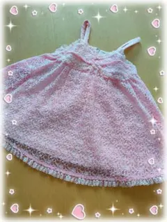 メゾピアノ　平成レトロ　豪華総レース ワンピース　美品　100cm