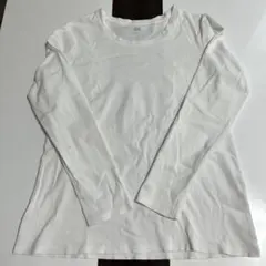 UNIQLO コットンフライスクルーネックT（長袖）Tシャツ XL ホワイト