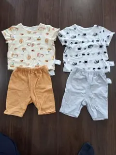 パンどろぼう ベビーパジャマ 2点セット 80cm 半袖