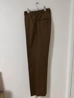 【ヴィンテージ品】ブラウン ストライプ スラックス