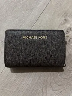 MICHAEL KORS 二つ折り財布 ダークブラウン
