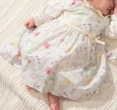 【美品2点セット】センスオブワンダー リバティエプロン&2WAYオール50-70