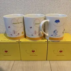 NOT FOR SELE プーさん ピグレット マグカップ 4個セット NOT FOR SELE プーさん ピグレット マグカップ 4個セット フタ