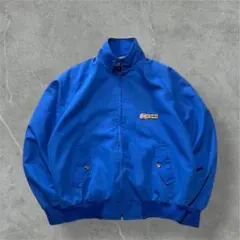 80sUSA製Sportsmasterスイングトップ企業刺繍ロゴブルゾン青古着L