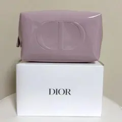 【新品未使用】 DIOR ディオール ノベルティ ピンク エナメル ポーチのサムネイル