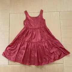 Anatelier 赤 フレアスカート ワンピース 36