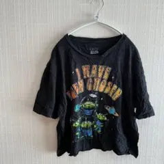 トイストーリー Tシャツ リトルグリーンメン ディズニー エイリアン 黒 L