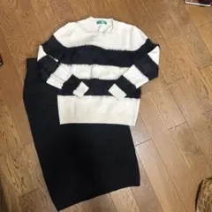 dinos RULE セーターとスカート　セットアップ　ディノス