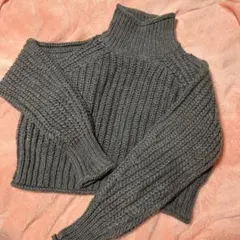 H＆Mのタートルネックニットセーター
