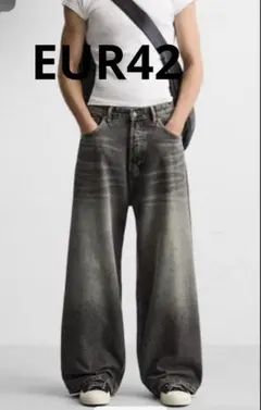 ZARA extra buggy jeans 極太 バギーデニム EUR42のサムネイル